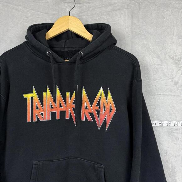 Trippie Redd Excitement Tour Hoodie Black Graphic Pullover Y2K Size M Metal VTG - Picture 3 of 9